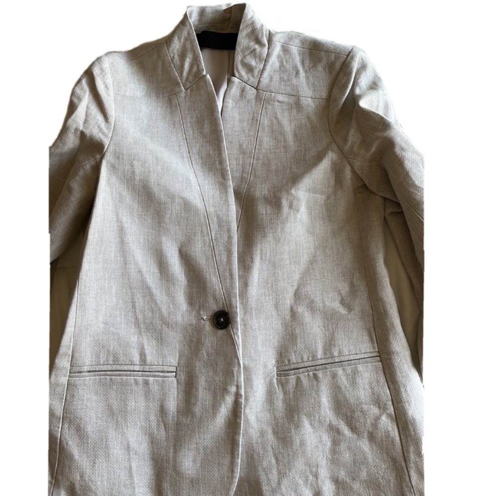 NWOT $375 JENNI KAYNE Linen Blend Boy Blazer In Natural size XS - Picture 14 of 16